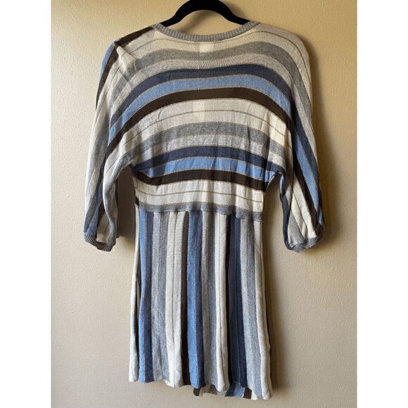 Gerard Darel Striped Half Sleeve Sheer Tunic Size 2 NWT - Picture 2 of 2